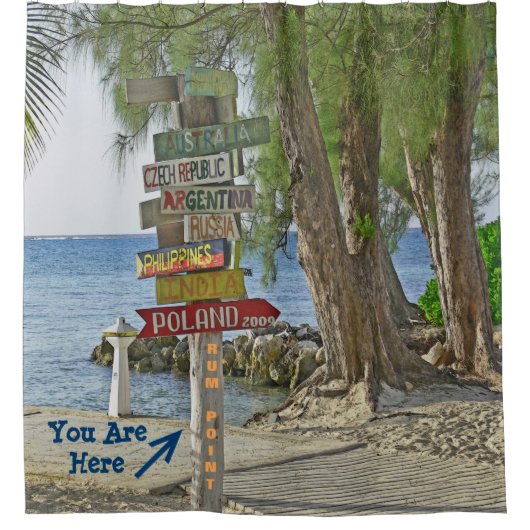 RIDEAU DE DOUCHE / SIGNES DE PAYS DU MONDE EN BOIS (Devant)