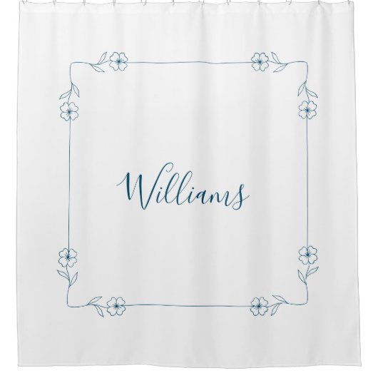 Rideau de douche simple et élégant (Devant)