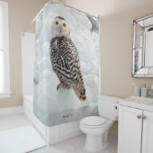 rideau de douche Snowy Owl (En situation)