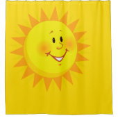 Rideau de douche Soleil jaune (Devant)