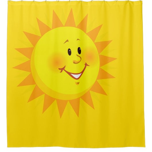 Rideau de douche Soleil jaune (Devant)