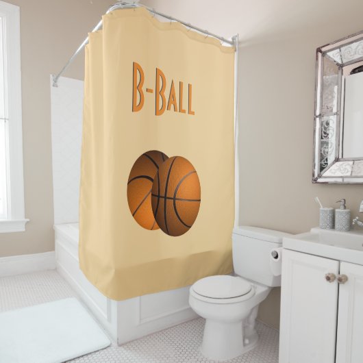 Rideau de douche Sport B-Ball (En situation)