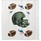 Rideau de douche sports de football (Devant)