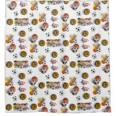 Rideau de douche sports de football (Devant)