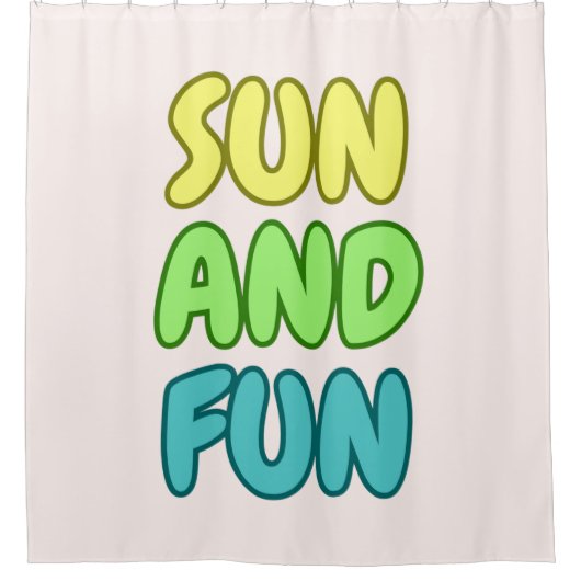 Rideau de douche Sun And Fun (Devant)