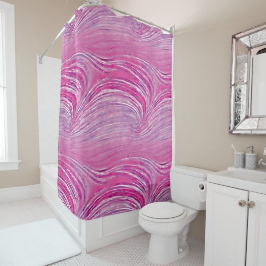 Rideau de douche Swirscape (En situation)