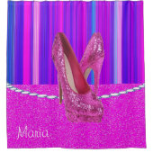 Rideau de douche talons roses (Devant)