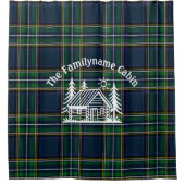 Rideau de douche Tartan Plaid pour Cabine de famil (Devant)
