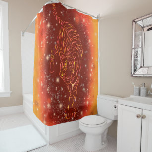 Rideau De Douche Tiger Courant À La Nuit étoilée