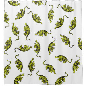 Rideau de douche Tiger Vert