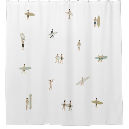 Rideau de douche Tiny Surfers (Devant)