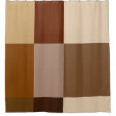 Rideau de douche Tons Brown de la Terre (Devant)