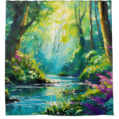 Rideau de douche Tranquil Waters Serenity Stream (Devant)