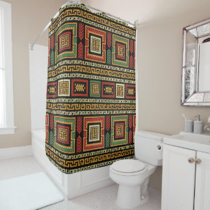 Rideau de douche tribal africain