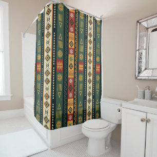 Rideau de douche tribal africain