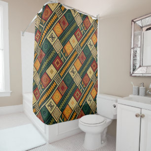 Rideau de douche tribal africain
