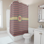 Rideau de douche Tropical Zigzag (En situation)