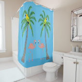 Rideau de douche tropicale, nature, conception nat (En situation)