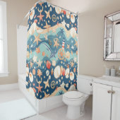 Rideau de douche tropicale Ocean Breeze (En situation)