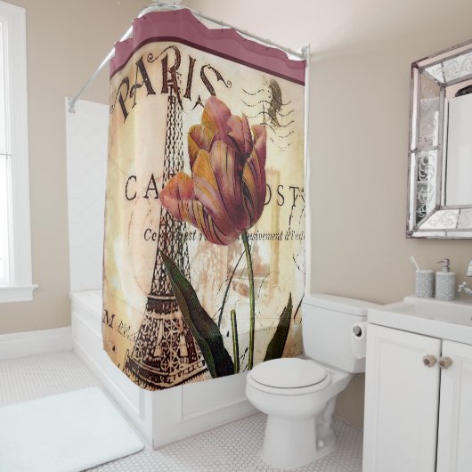 Rideau de douche Tulip Paris (En situation)