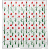 Rideau de douche Tulips Rouge (Devant)