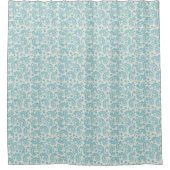 Rideau de douche Turquoise Paisley (Devant)