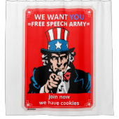 rideau de douche "UNCLE SAM" (Devant)