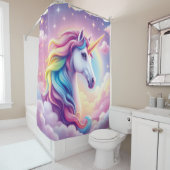 Rideau de douche Unicorne enchanté (En situation)