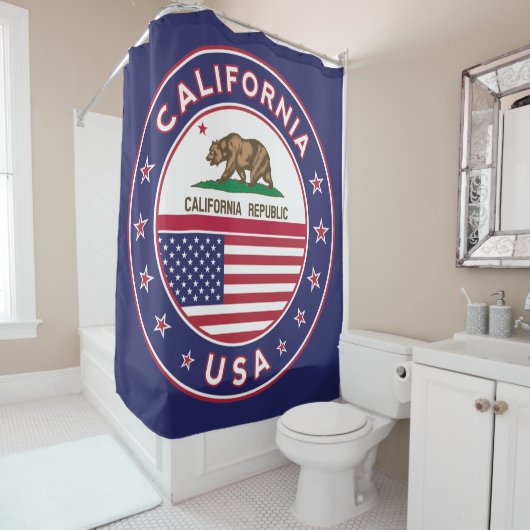 rideau de douche (version bleue) (En situation)