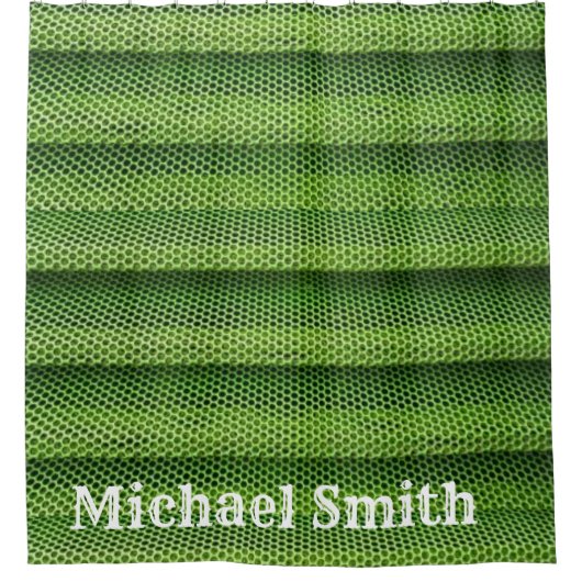 Rideau de douche vert (Devant)