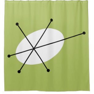 rideau de douche vert éblouissant
