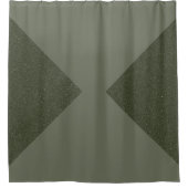 Rideau de douche vert Moss Tri-Corner (Devant)