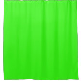 Rideau de douche vert néon – Personnalisable (Devant)
