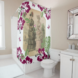 Rideau de douche Victorian Femmes Floral