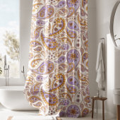 Rideau de douche violet luxueux