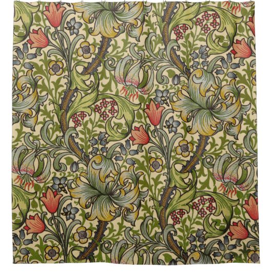 Rideau de douche William Morris Golden Lily (Devant)