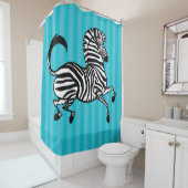 Rideau de douche Zebra 1 (En situation)