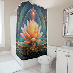 Rideau de douche zen