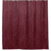 Rideau de douche Zig Zag rose foncé (Devant)