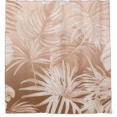Rideau de salle de bain Mocha Boho Tropical (Devant)