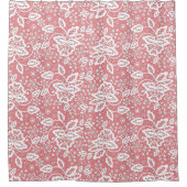 RIDEAU ÉLÉGANT ROSE ET LACE BLANCHE (Devant)