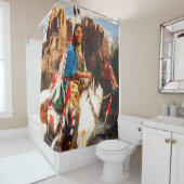 Rideau en douche 1A indien (En situation)