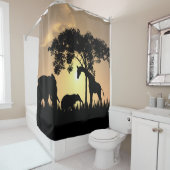 Rideau en douche africain de safari (En situation)