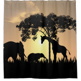 Rideau en douche africain de safari