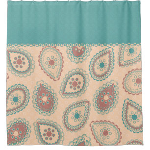 Rideau en douche amorti de Paisley