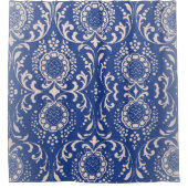 Rideau en douche bleu de salle de bains de Toile (Devant)