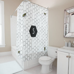 Rideau en douche d'abeille et de nid d'abeilles