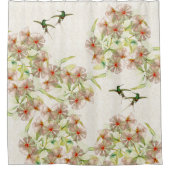 Rideau en douche d'animaux de fleurs d'oiseaux de (Devant)