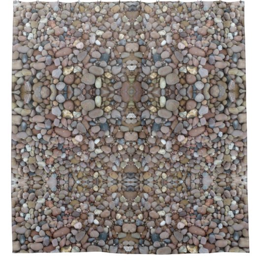 Rideau en douche de cailloux (Devant)