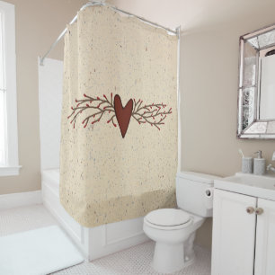 Rideau en douche de coeur de baie de pépin